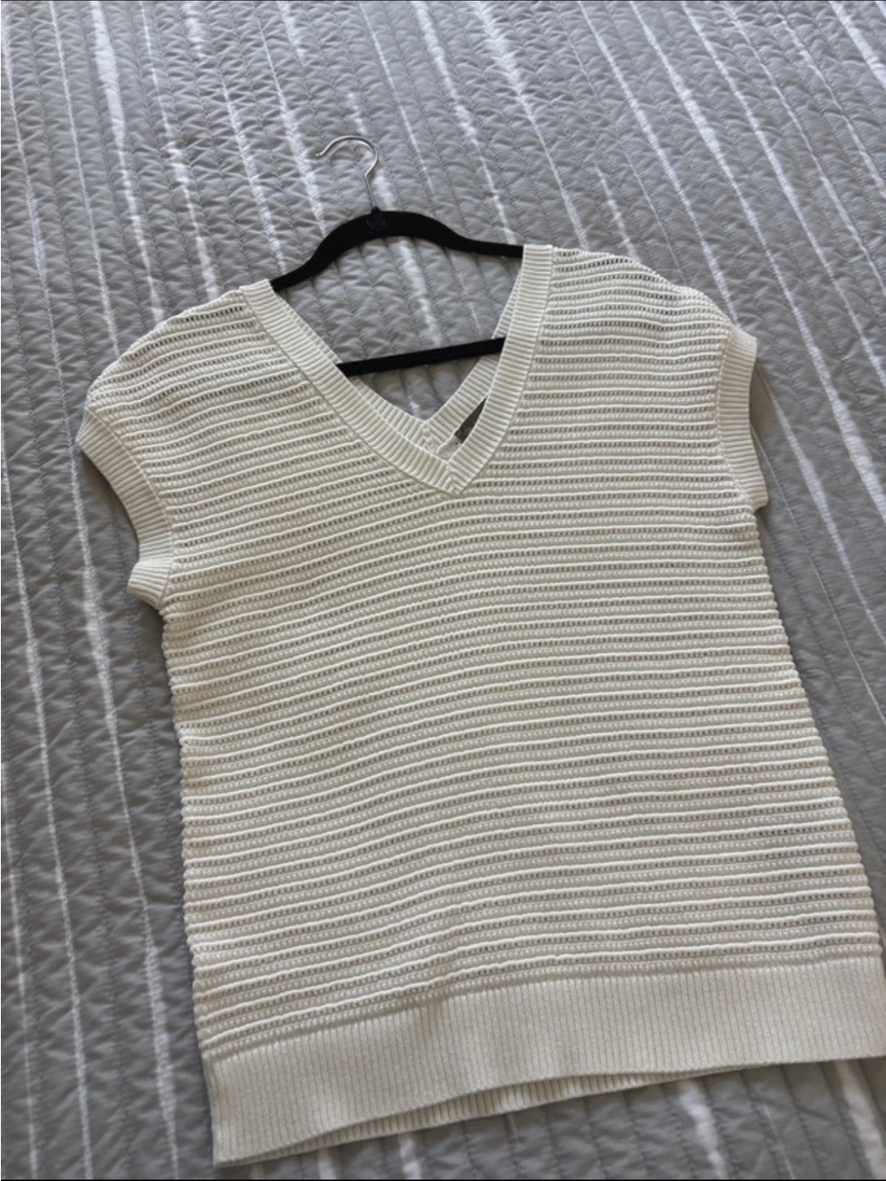 Style & Co Double V-Neck Sleeveless Sweater XS